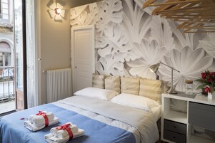 Camera doppia | Biancheria da letto di alta qualità, copriletto in piuma, minibar