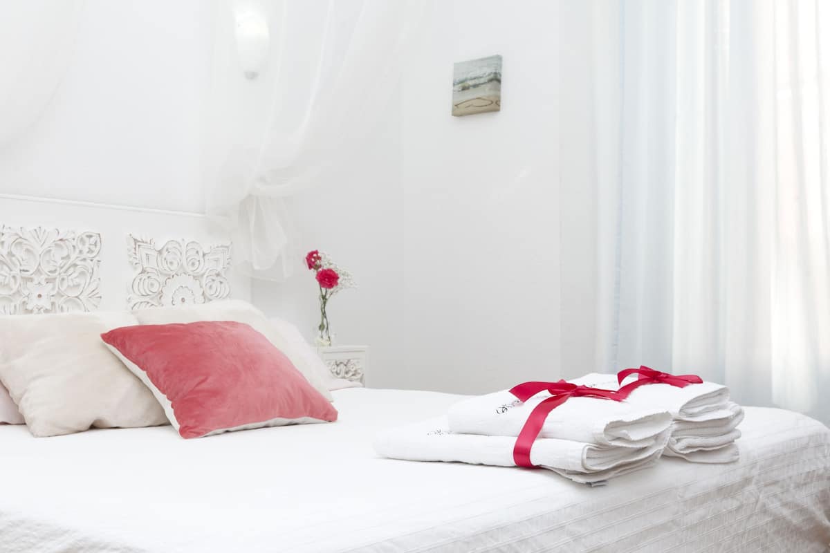 Tweepersoonskamer, 1 tweepersoonsbed of 2 eenpersoonsbedden | Donzen dekbedden, een kluis op de kamer, individueel gedecoreerd