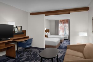 Studio, Multiple Beds (Hearing Accessible) | In-room safe, desk, laptop workspace, blackout drapes - Fairfield Inn & Suites by Marriott Fayetteville North (Fayetteville)