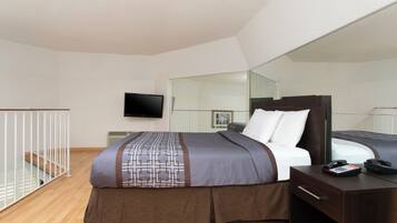Two-floor Castle Suite, 1 Queen Bed, Jetted Tub (Non-wheelchair Accessible) | Living area