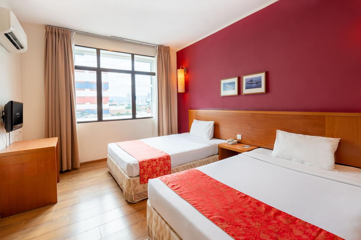 Deluxe-Zweibettzimmer | Schallisolierte Zimmer, kostenloses WLAN, Bettwäsche