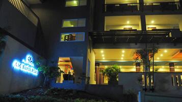 Front of property – evening/night