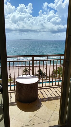 Lyxstudio - 1 kingsize-säng - kök - havsutsikt | Terrass/Patio