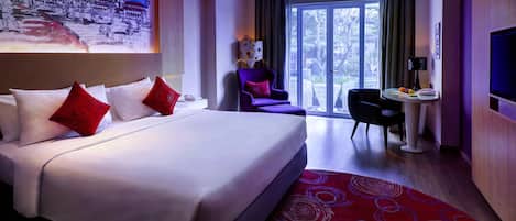 In-room safe, desk, laptop workspace, soundproofing