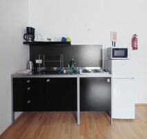 Refrigerador, microondas