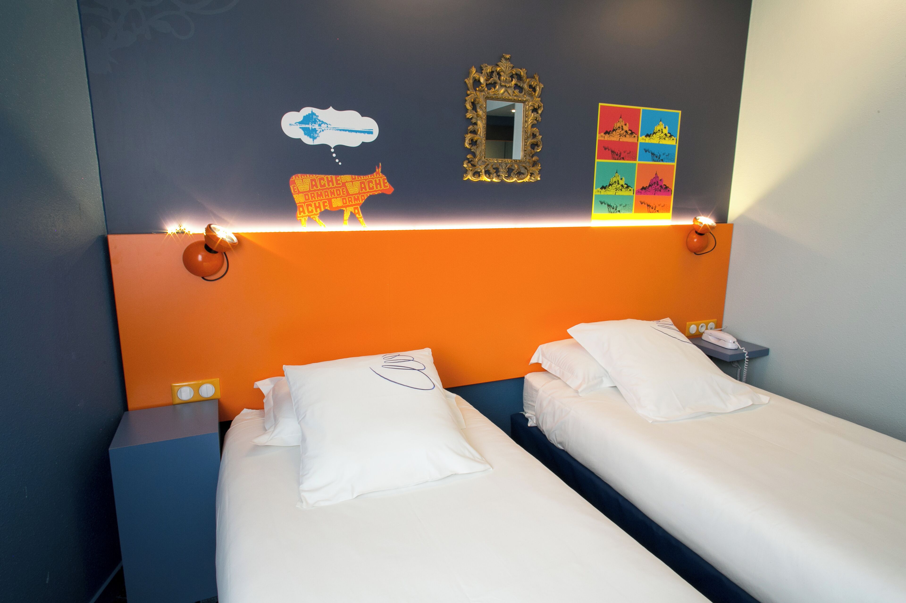 twin room | 1 bedroom, desk, blackout curtains, iron/ironing board