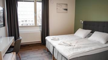 Habitación con 2 camas individuales | Wifi gratis y ropa de cama