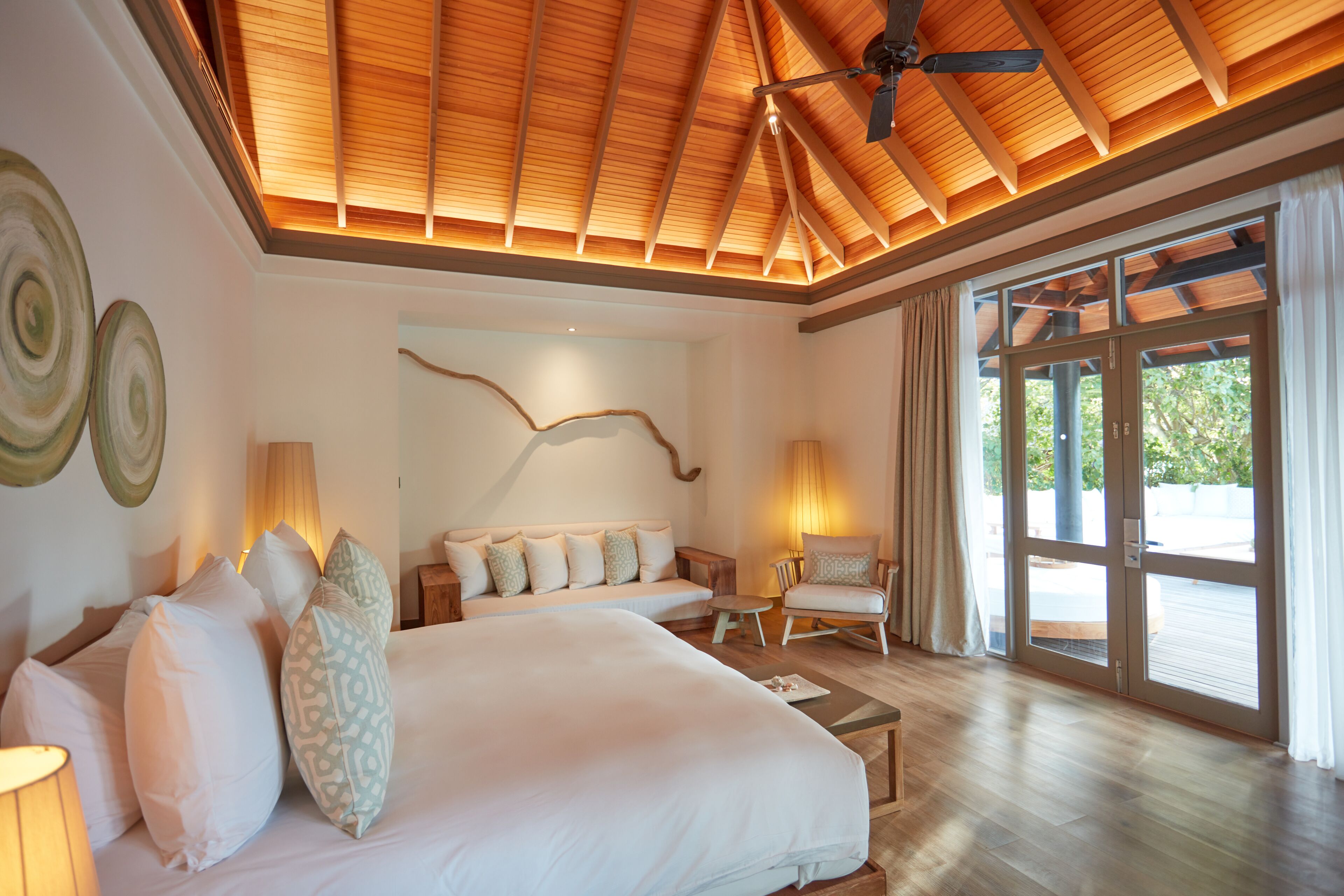 3 bedroom island pool residence i complimentary seaplane for 5 nights i one premium experience | 1 bedroom, premium bedding, down duvets, minibar