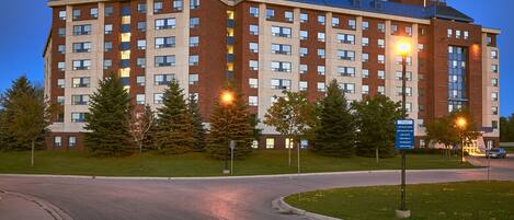 Front of property – evening/night