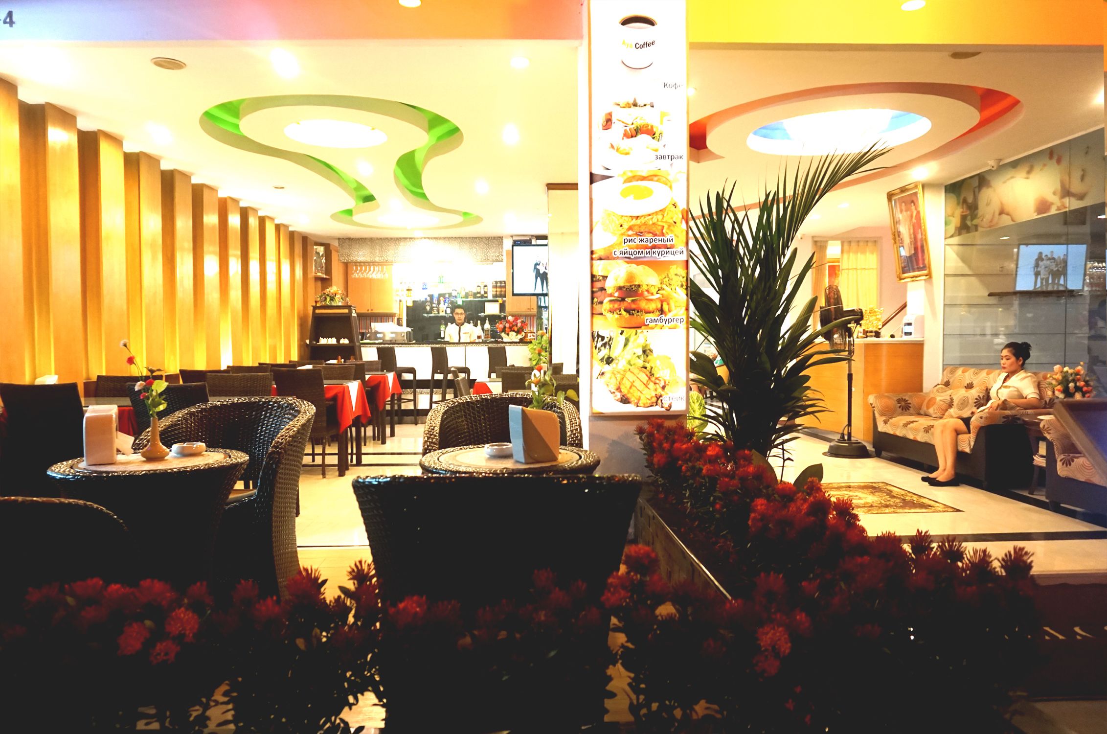 breakfast, lunch, dinner served; local cuisine