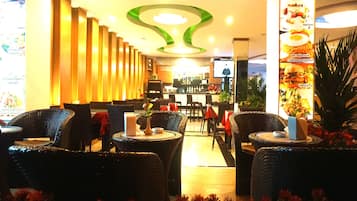 Breakfast, lunch, dinner served; local cuisine