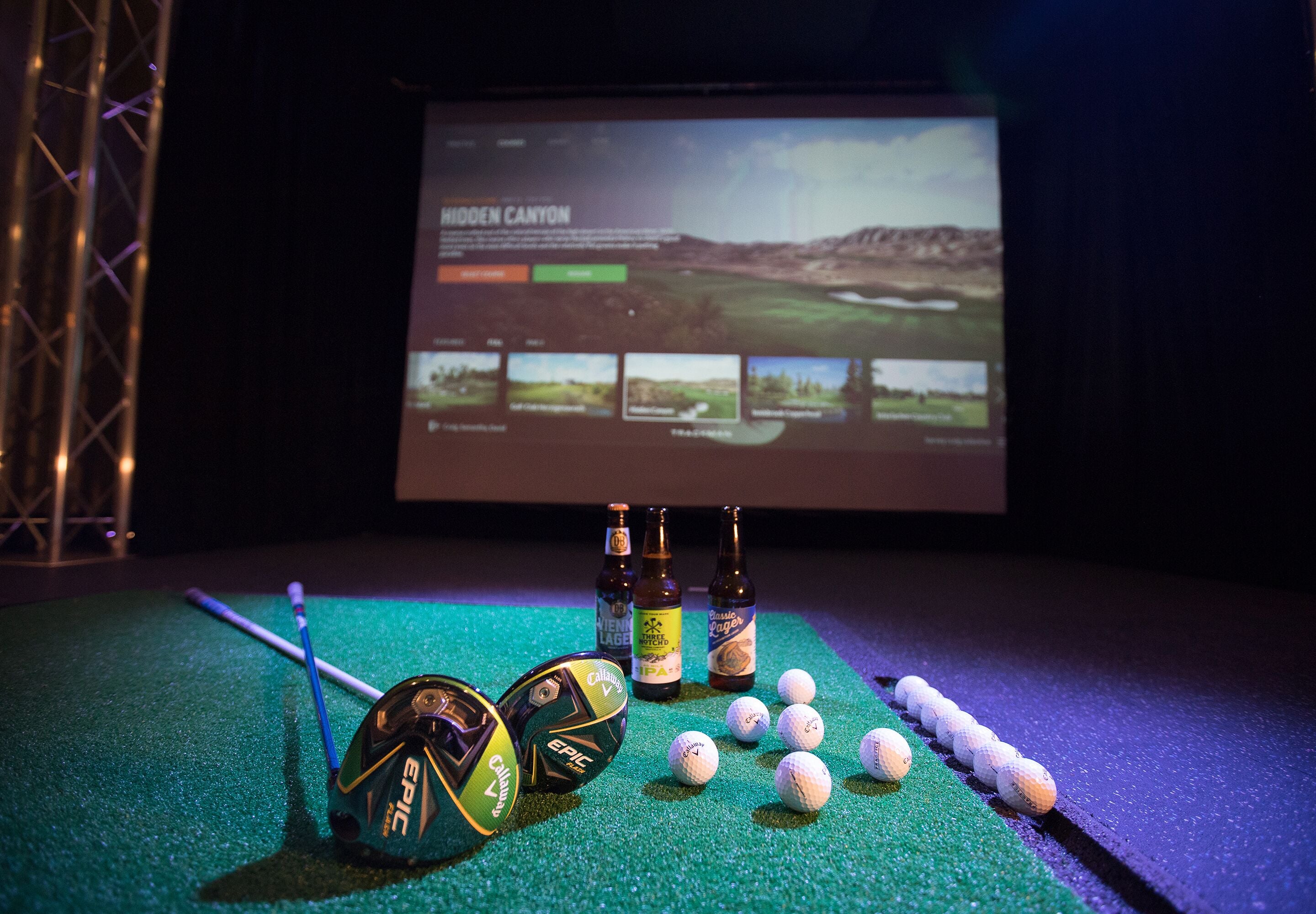 indoor golf driving range