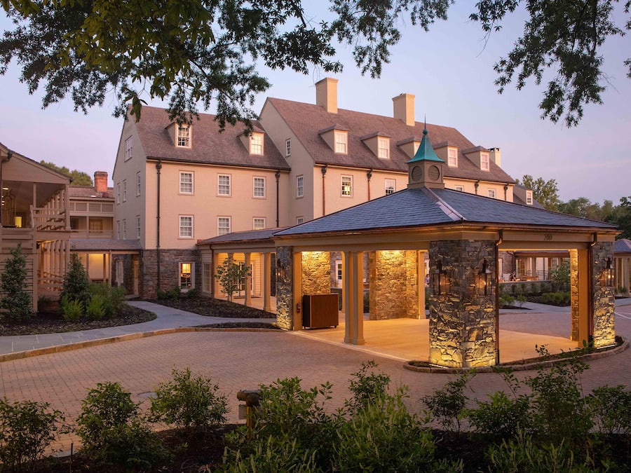 Front of property – evening/night