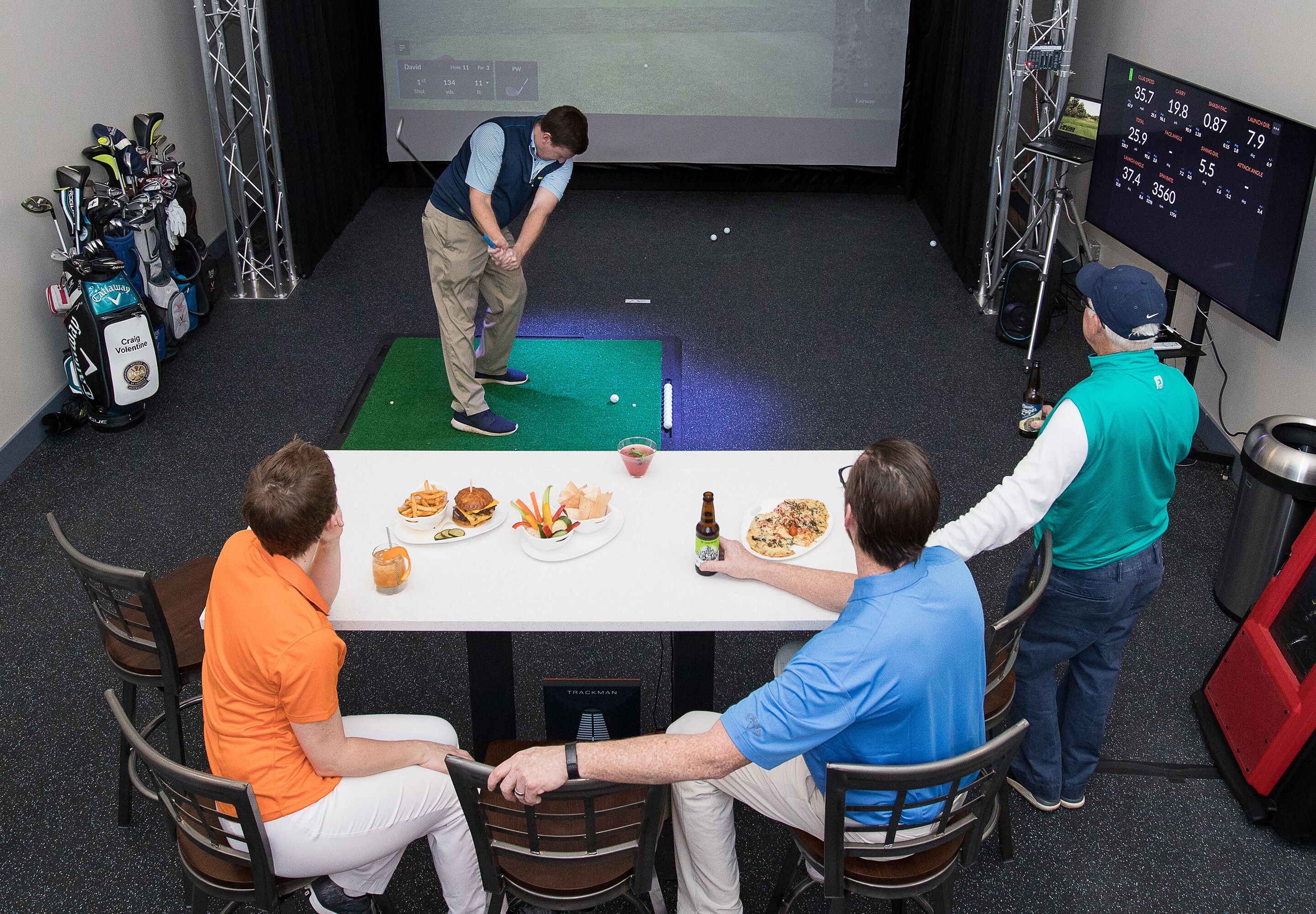 indoor golf driving range