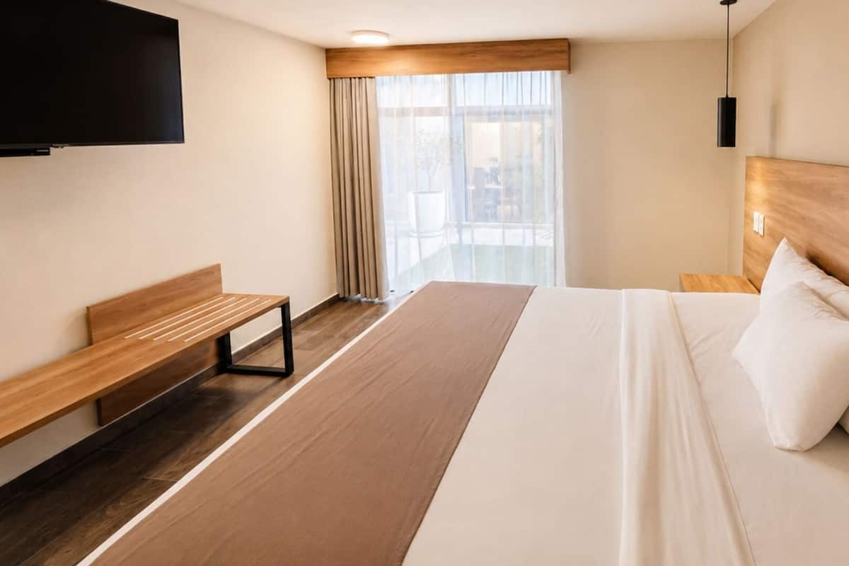 Standard Suite, 2 Double Beds | In-room safe, desk, WiFi (free), bed sheets