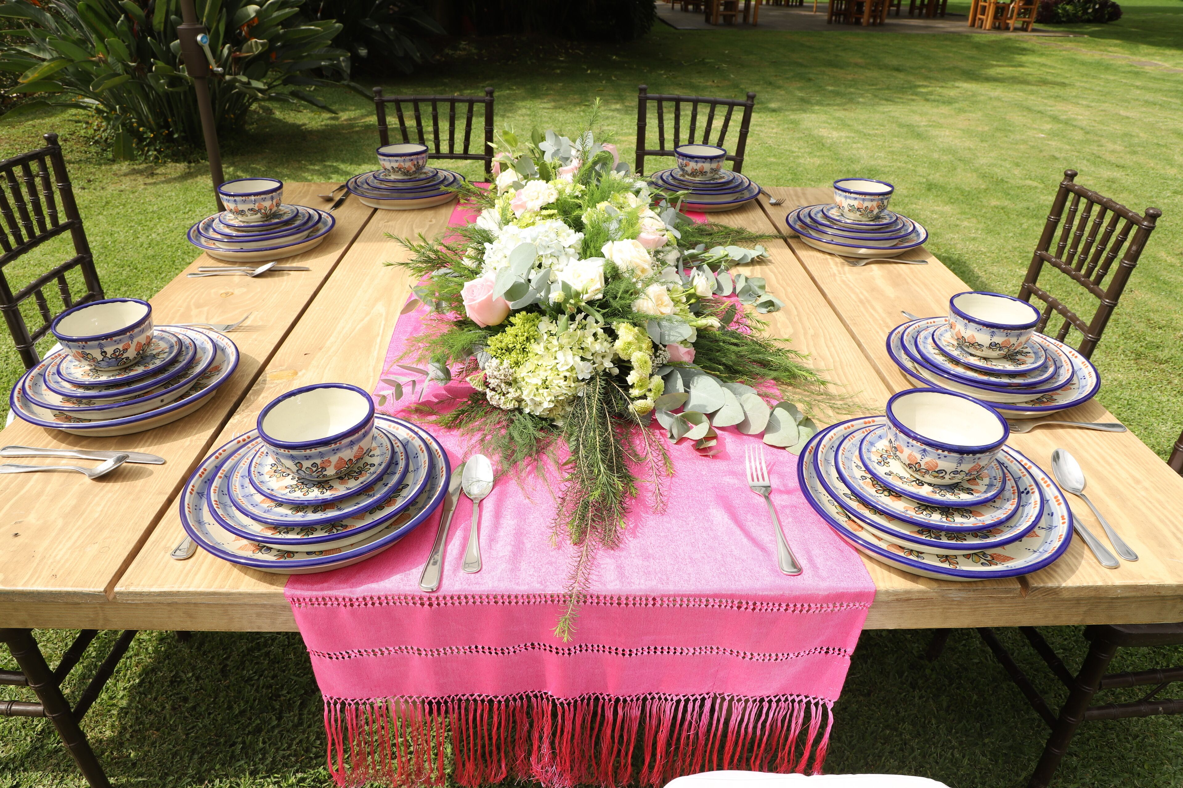 outdoor wedding area