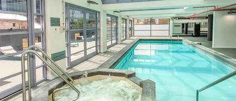 Indoor pool, outdoor pool