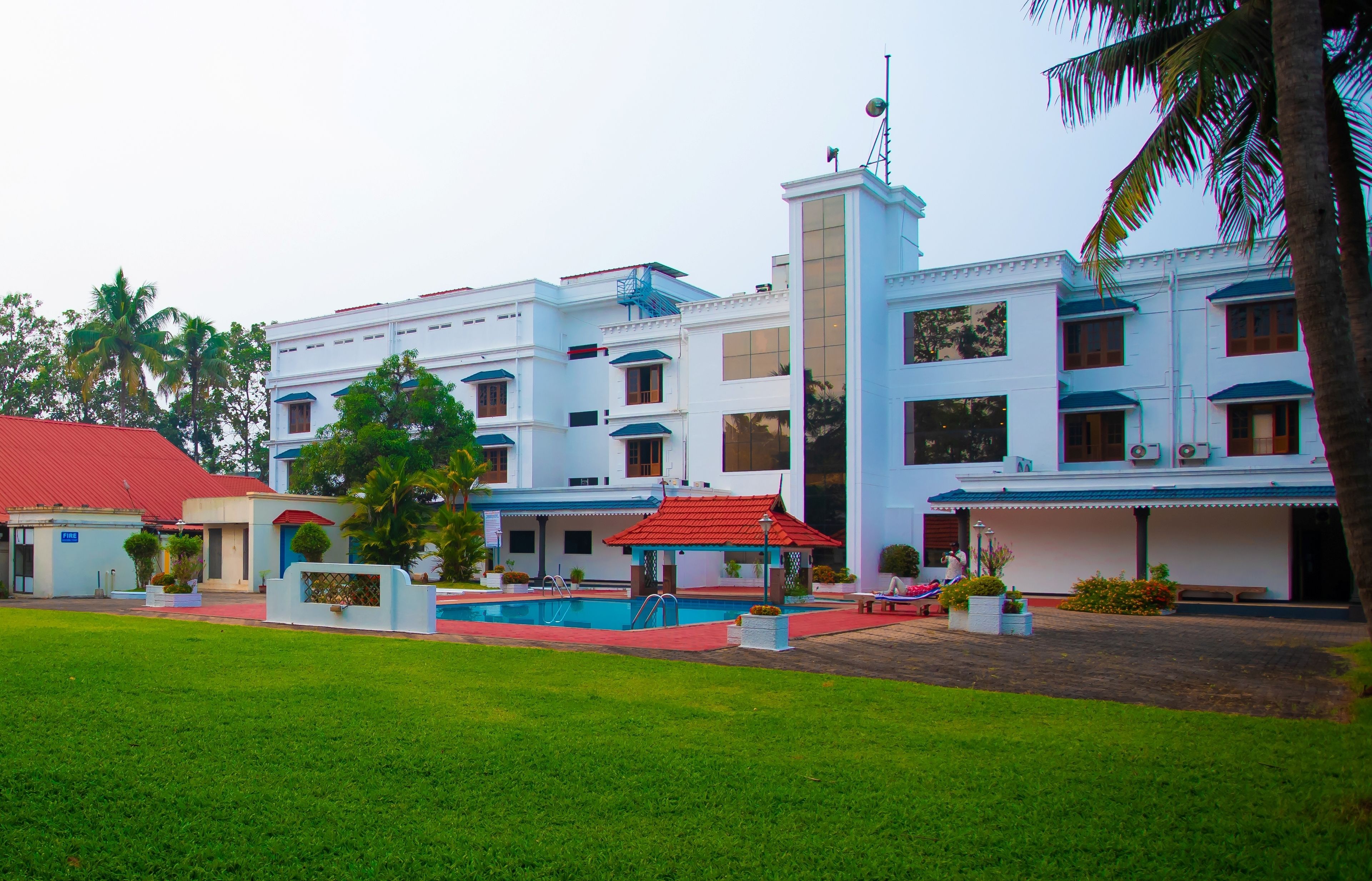 outdoor banquet area