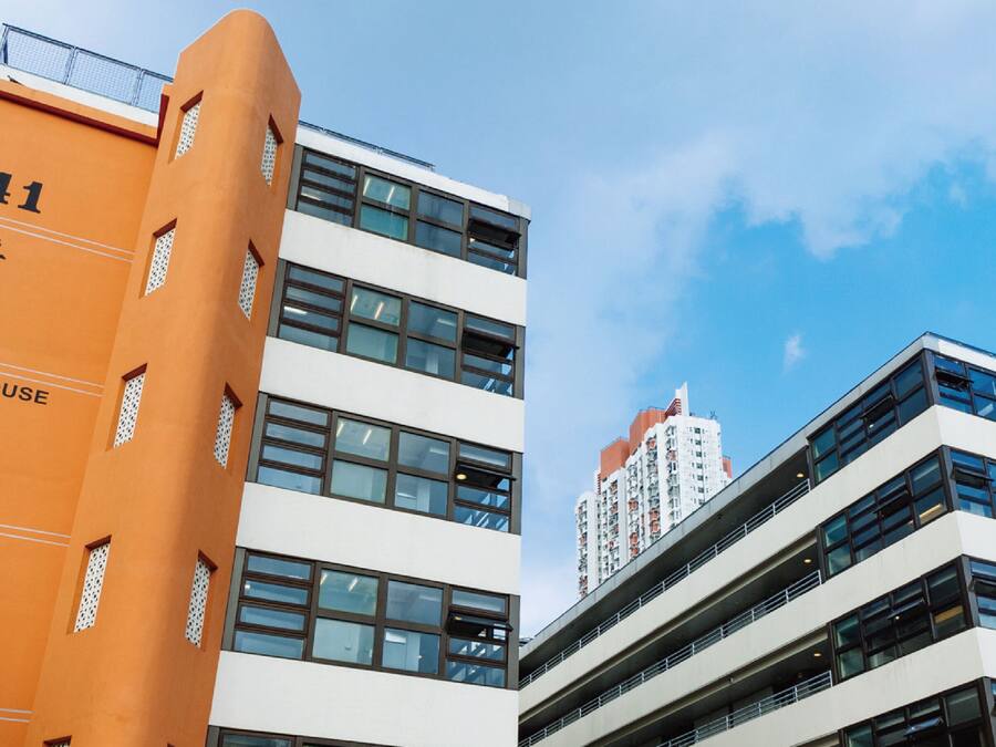 Voorkant van accommodatie