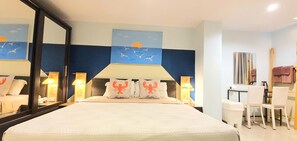 Minibar, coffres-forts dans les chambres, ameublement personnalisé