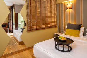 Deluxe Double Room | Premium bedding, free minibar items, in-room safe