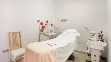 Body treatments, hot stone massages, body wraps, body scrubs, facials