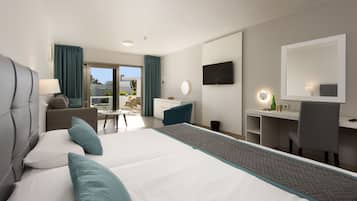 Down duvets, minibar, in-room safe, desk