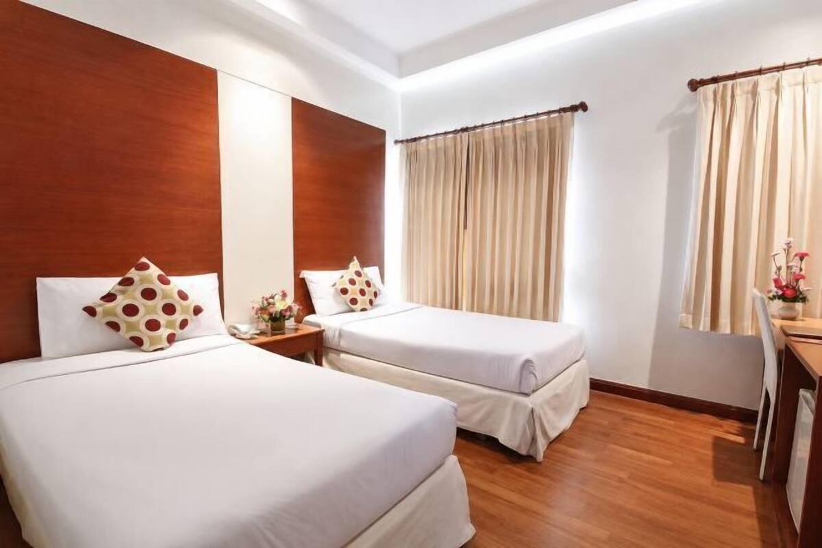 In-room safe, desk, blackout drapes, WiFi (free)