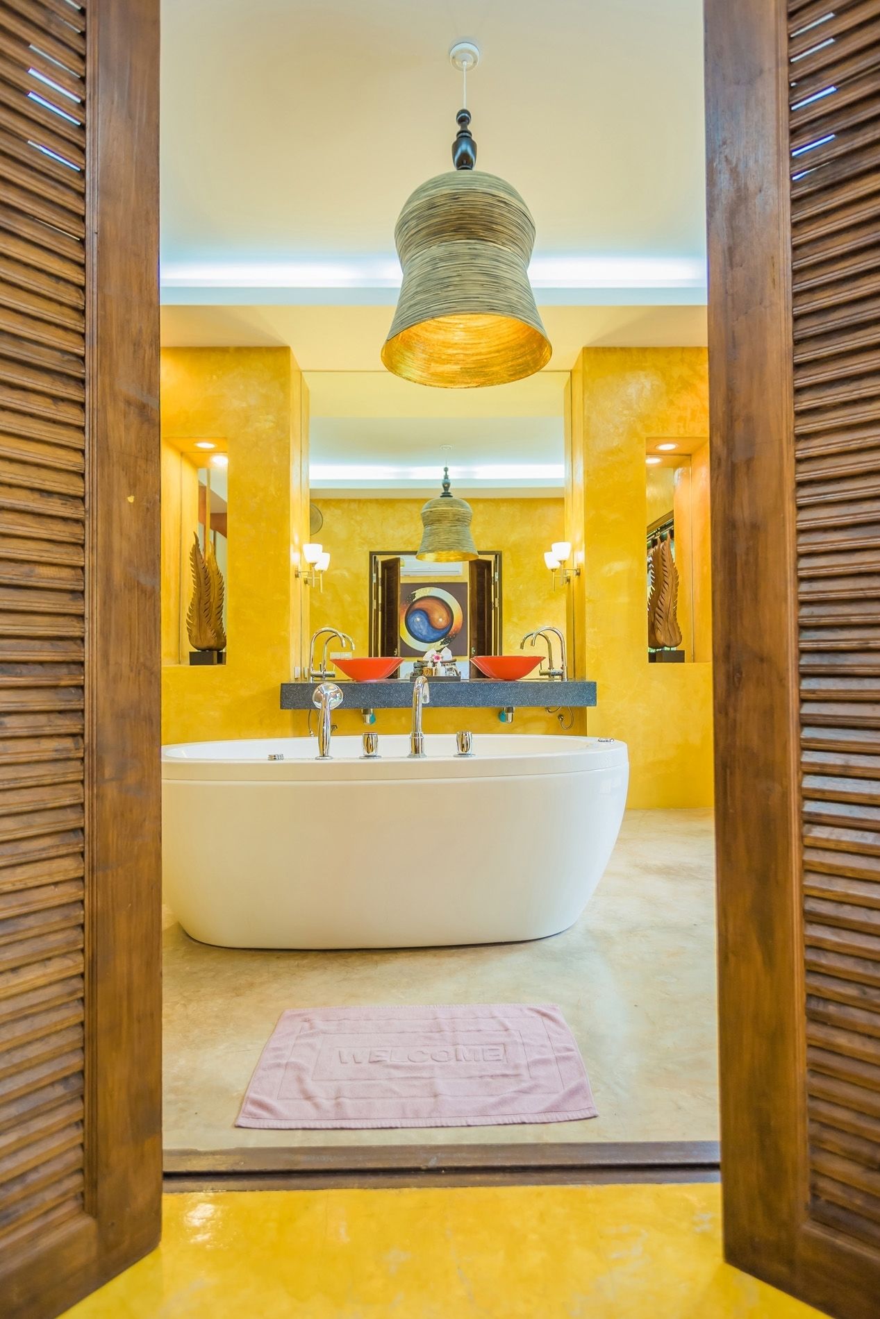 shower, free toiletries, hair dryer, bathrobes