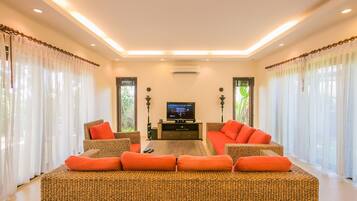 Private Family Pool Villa 2 Bedrooms | Living room | TV