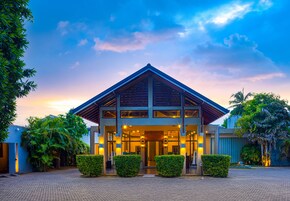 A szálláshely bejárata