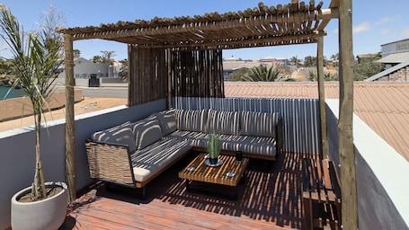 Terraza o patio. Amarachi Guesthouse