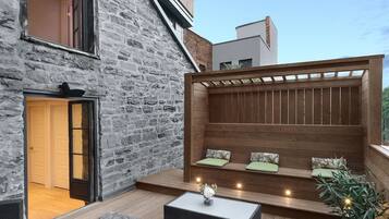 Penthouse Luxe, 2 chambres | Balcon