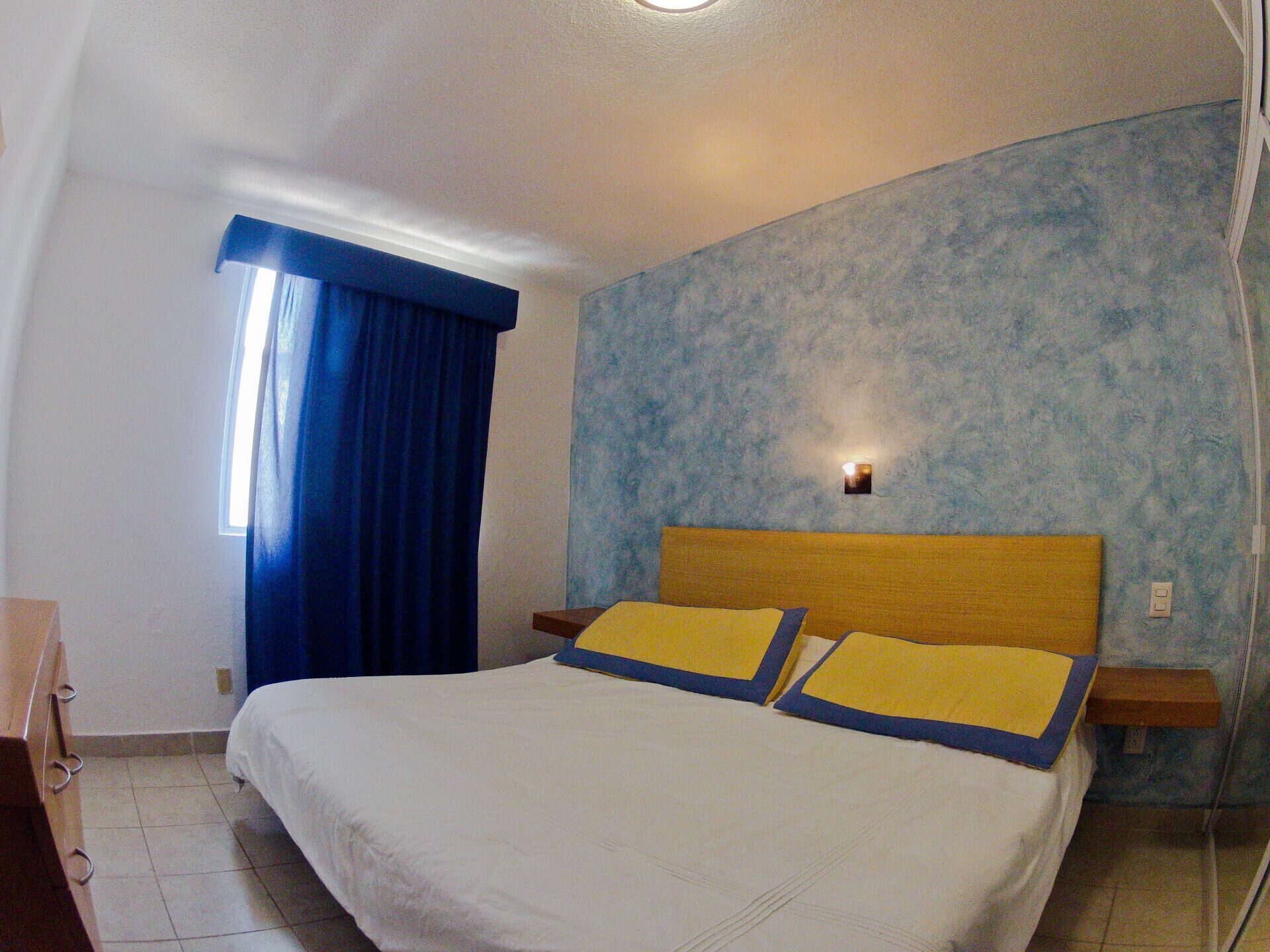 Blackout drapes, bed sheets, wheelchair access