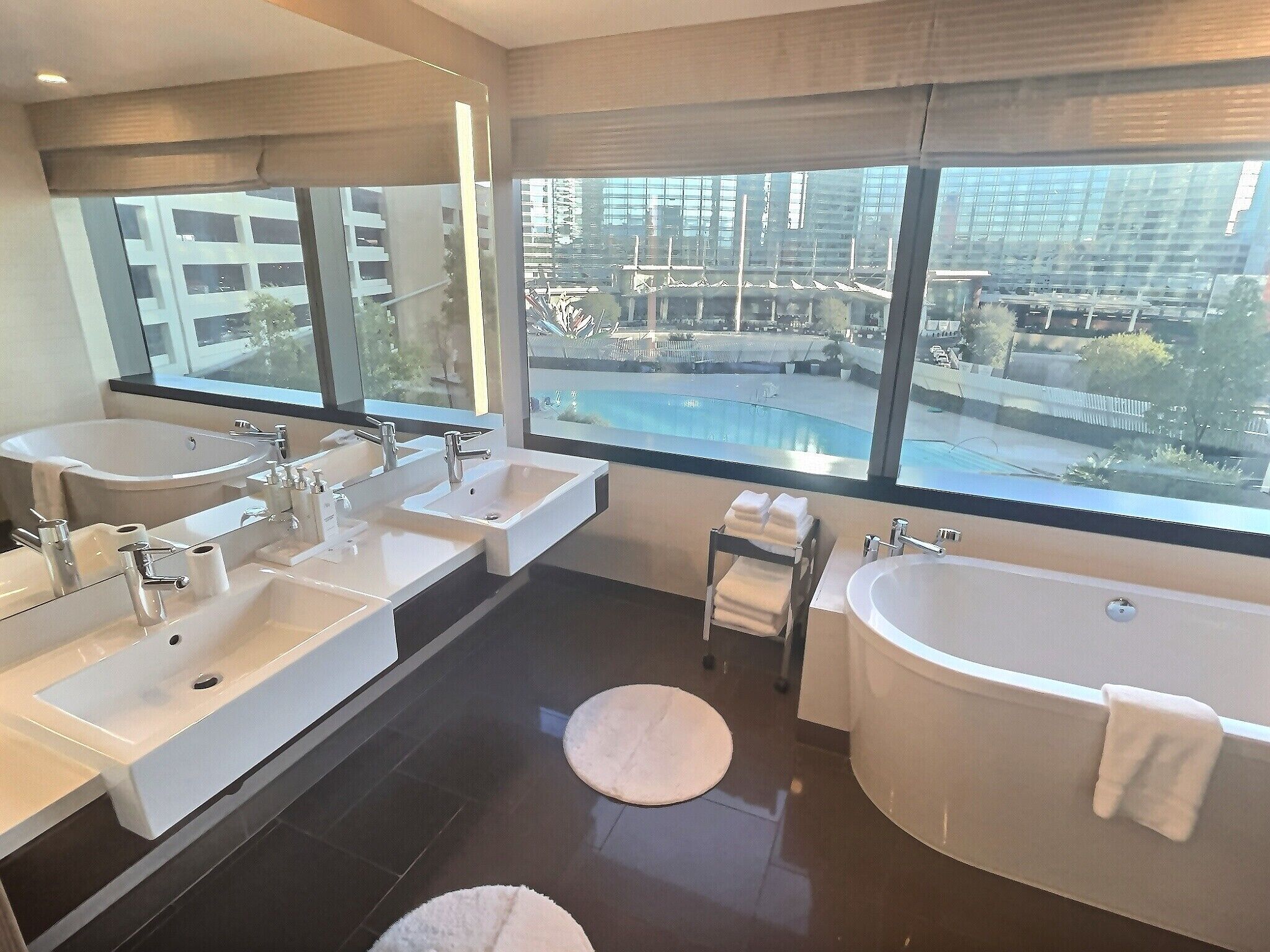 executive corner suite lower - 1br | bathroom | separate bathtub and shower, deep-soaking bathtub, designer toiletries