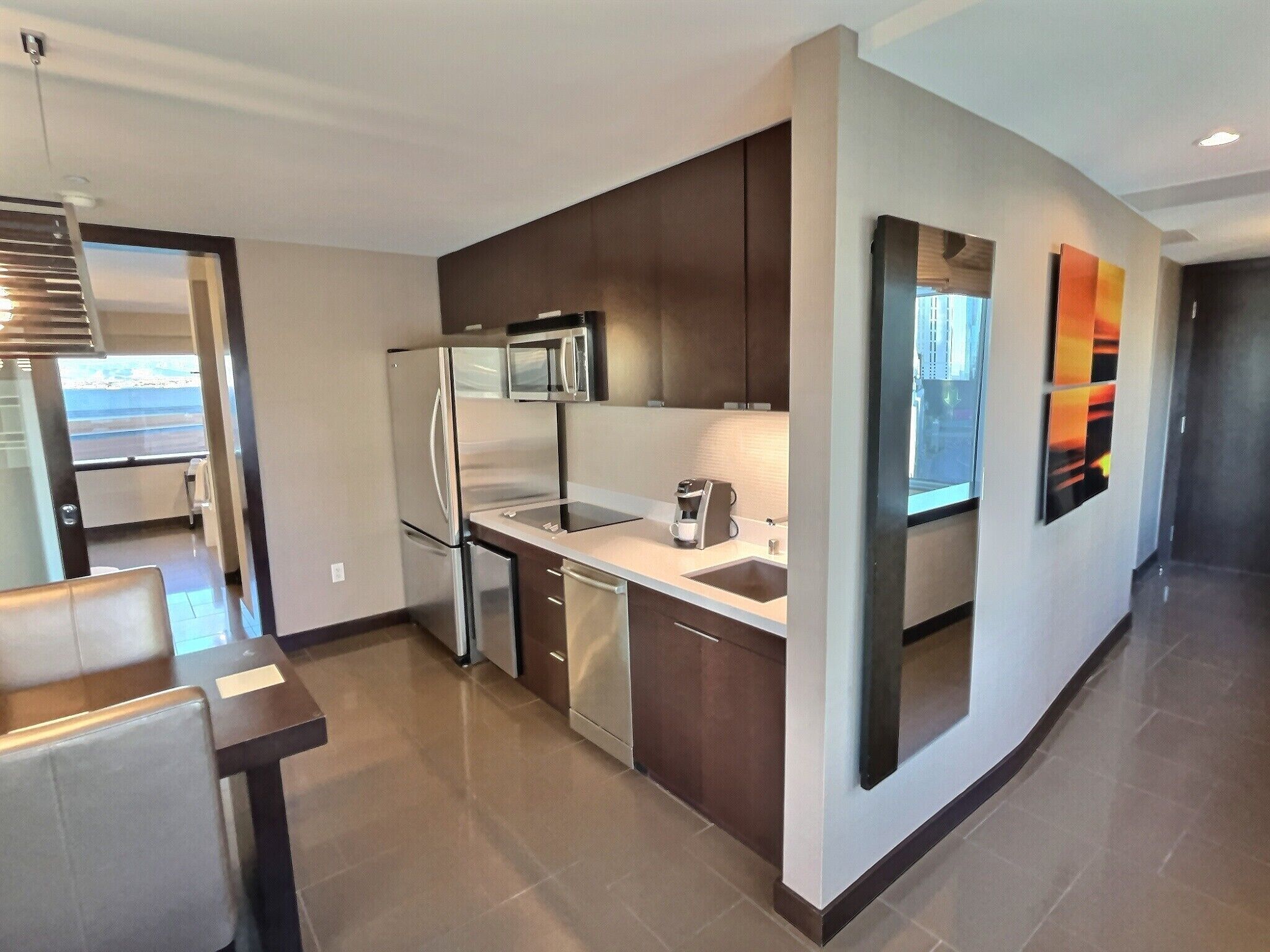 microwave, stovetop, dishwasher, cookware/dishes/utensils