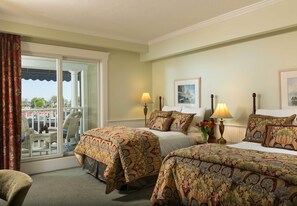 Hypo-allergenic bedding, pillowtop beds, desk, blackout drapes