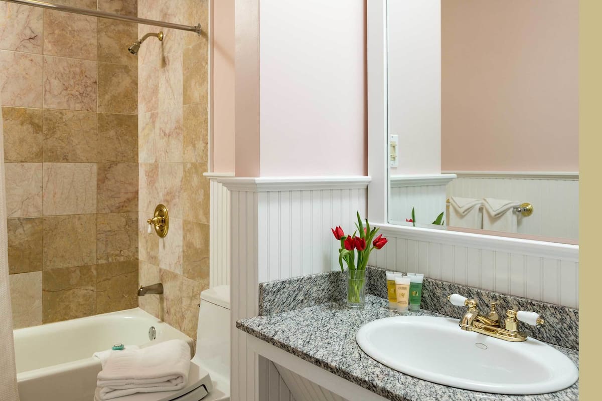 free toiletries, hair dryer, towels, soap