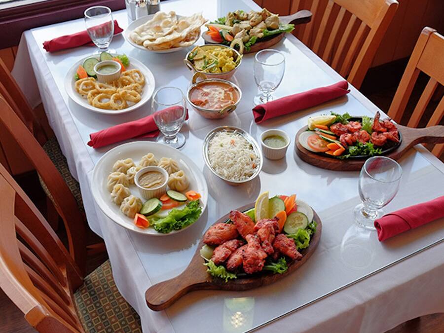 Lunch, dinner, brunch served; Indian cuisine
