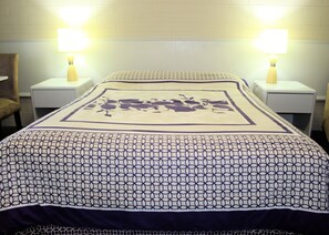 Down duvets, Select Comfort beds, individually decorated