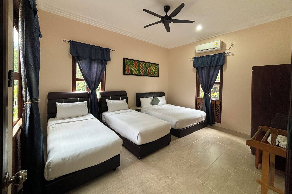 Bungalow Exclusif | 2 chambres, couette en duvet d'oie, bureau, rideaux occultants