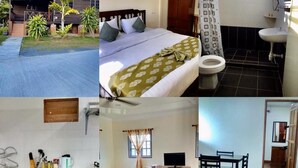 A hotel with a bedroom, bathroom, kitchen, and dining area. - Padimas Villa @Datai Valley (Langkawi)