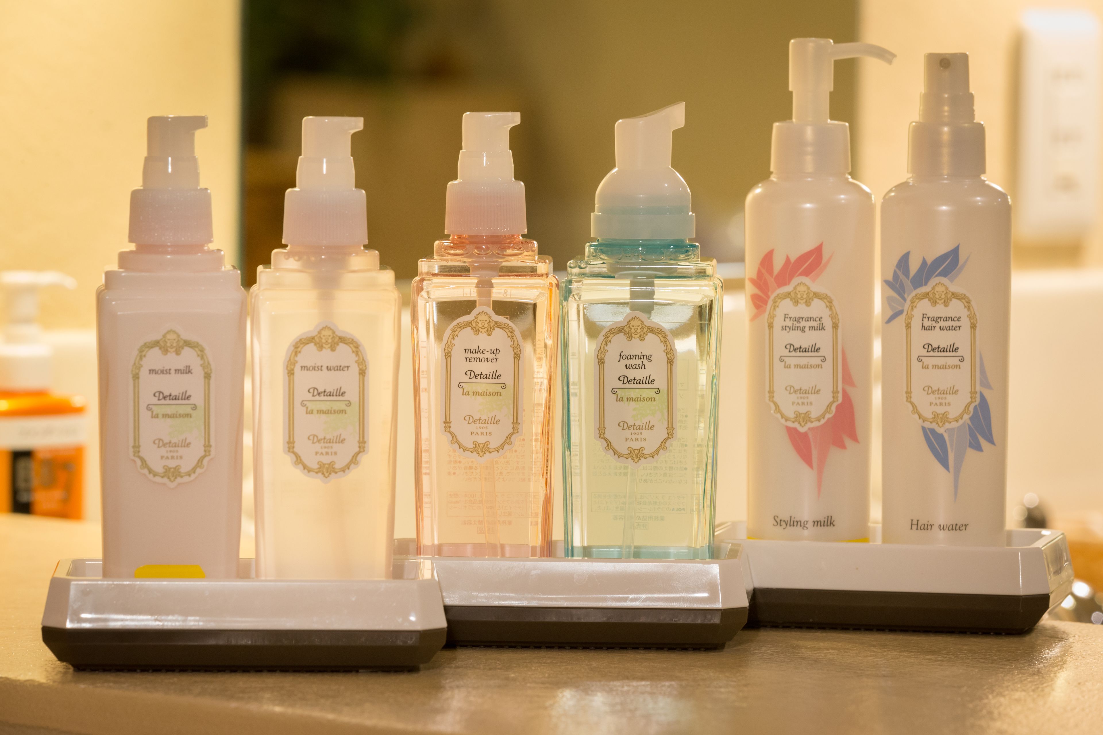 free toiletries, hair dryer, slippers, electronic bidet