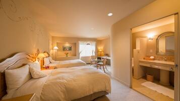 Premium bedding, desk, free WiFi, bed sheets