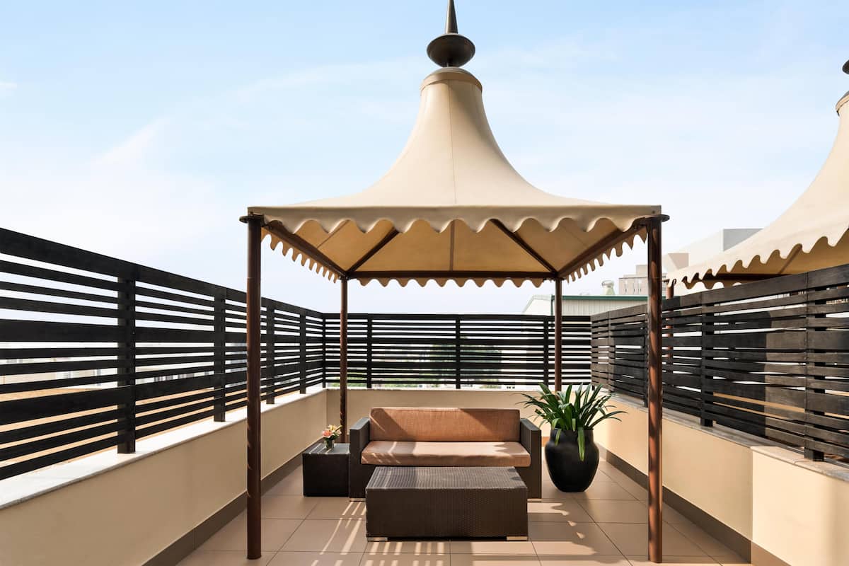 Deluxe-huone, 1 suuri parisänky, club-loungen käyttöoikeus (Terrace) | Näkymä huoneesta