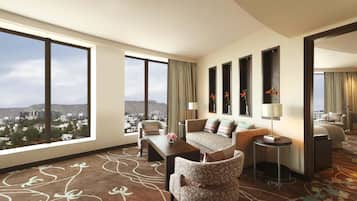Suite, 1 Bedroom, Club lounge access (City View) | Living area | 37-inch LED TV with satellite channels, TV