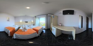 Standard Quadruple Room | Minibar, desk, blackout drapes, free cribs/infant beds - Hotel Três Fronteiras (Foz do Iguaçu)