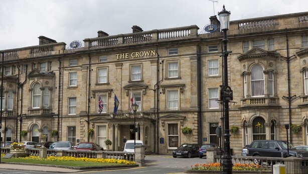 A historic building with the sign "THE CROWN" indicating a hotel. - Crown Hotel Harrogate (Harrogate)