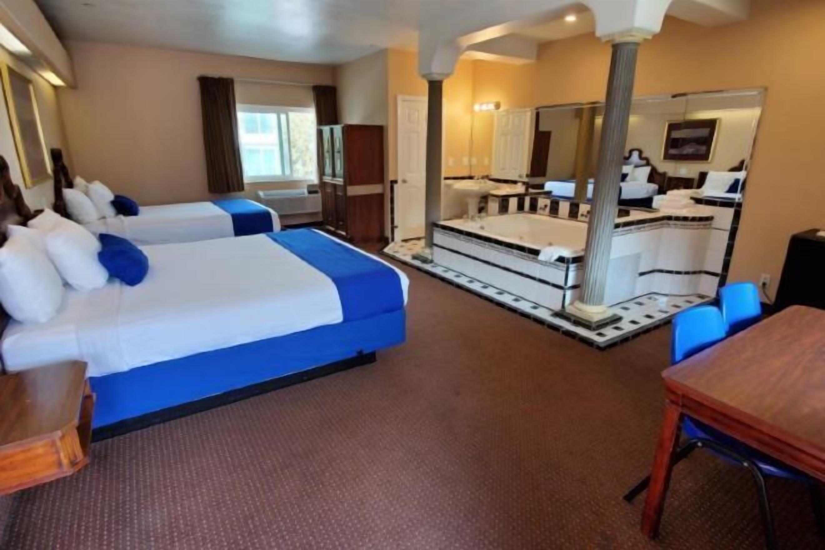 Individually decorated, individually furnished, desk, laptop workspace