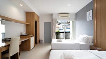 Habitación superior con 2 camas individuales | Wifi gratis y ropa de cama
